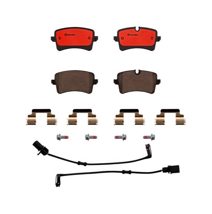 Audi Porsche Disc Brake Pad Set - Rear (Ceramic) 4H0698451M - Brembo P85117N